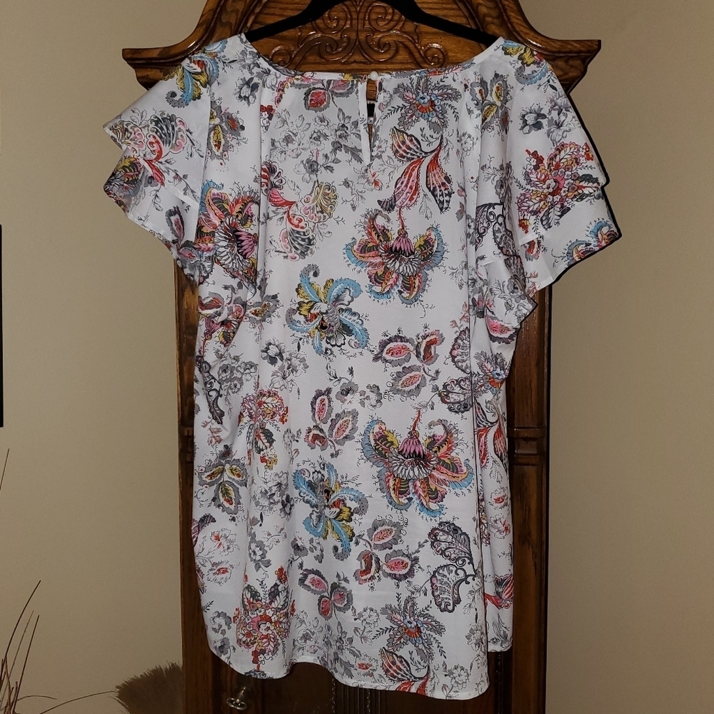 SHEIN Keyhole Neck Short-sleeved Tunic - Picture 5 of 13